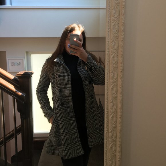 celsius premium herringbone plaid coat - Picture 7 of 8